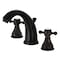 Kingston Brass KB4980BX Widespread Bathroom Faucet with Pop-Up Drain, Matte Black KB4980BX - alternate 1